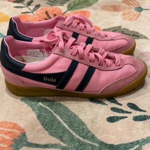 Gola Pink Canvas & Navy Trim Women's Sneakers